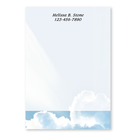 Personalised White Post It Notes With Lines