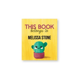 Personalized Cactus Sheeted Bookplates