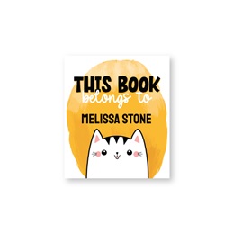 Personalized Cat Sheeted Bookplates