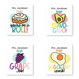 Personalized Teacher Affirmation Stickers with Elegant Plastic Dispenser -  Current Labels