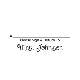 Border Self-Inking Square Personalized Name And Address Stamper