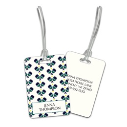 Personalized Sophisticated Pickleball Paddles Double Sided Plastic Luggage & Bag Tag